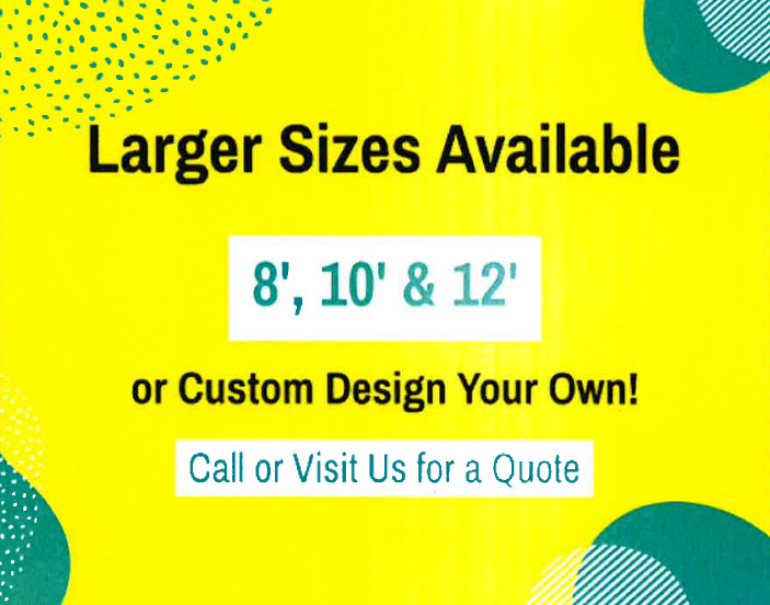 Larger sizes available